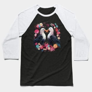 Albatross Couple Valentine Baseball T-Shirt